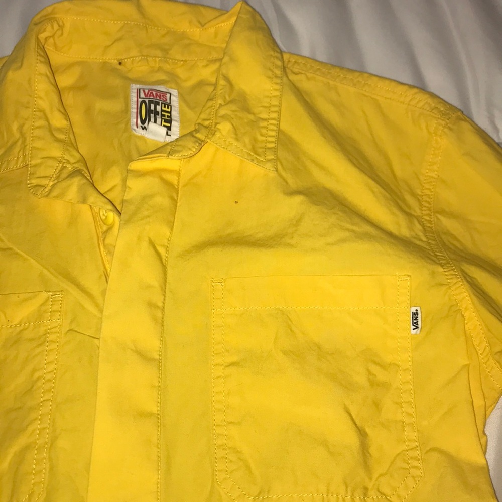 VANS x UO COLLAB Yellow workwear jumpsuit